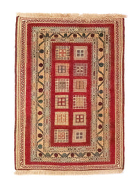 Tapis persan - Nomadic - 114 x 81 cm - rouge