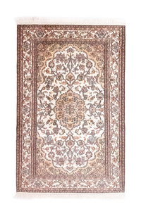 Tappeto di seta - Seta del Kashmir - 125 x 80 cm - beige