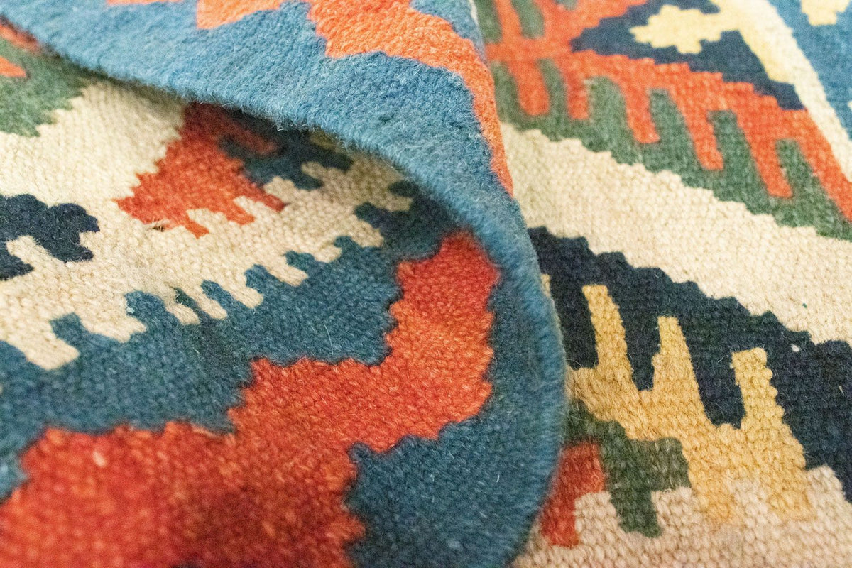 Kelim Teppich - Splash 90 x 64 cm - mehrfarbig