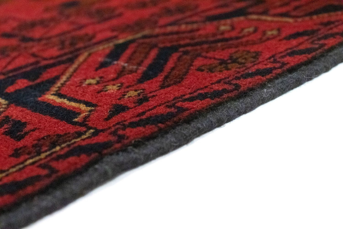 Afghan Teppich - Kunduz 189 x 75 cm - rot
