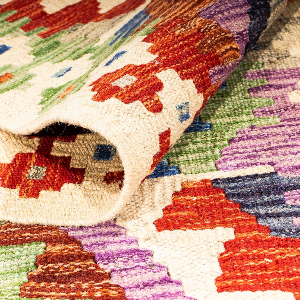 Kelim Teppich - Splash 305 x 81 cm