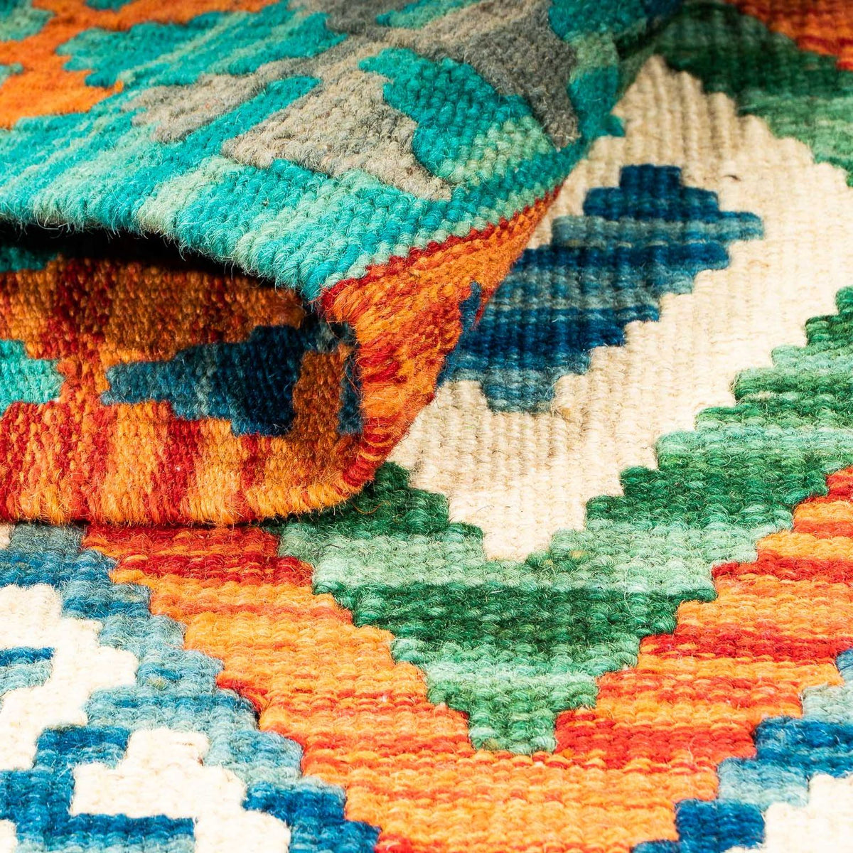 Kelim Teppich - Splash 115 x 92 cm
