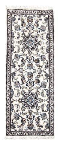 Tapis de couloir Tapis persan - Nain - 192 x 76 cm - beige
