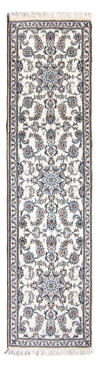 Tapis de couloir Tapis persan - Nain - 296 x 76 cm - beige