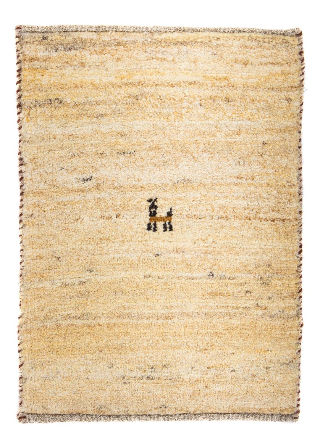 Gabbeh Teppich - Loribaft Perser 60 x 40 cm - beige