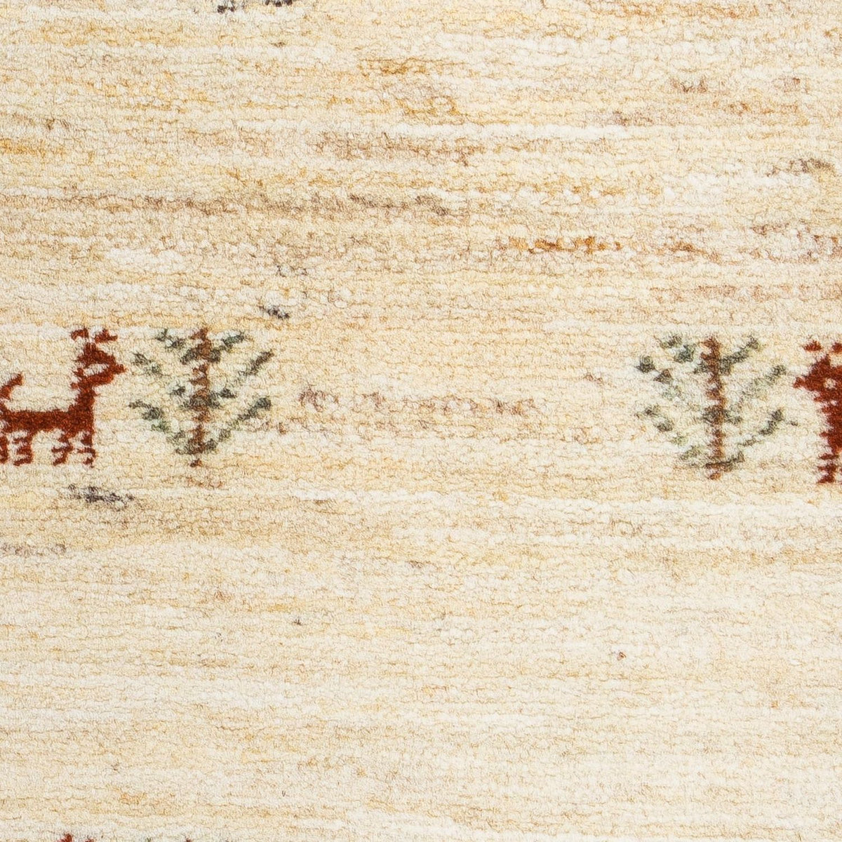 Gabbeh Teppich - Loribaft Perser 60 x 40 cm - beige