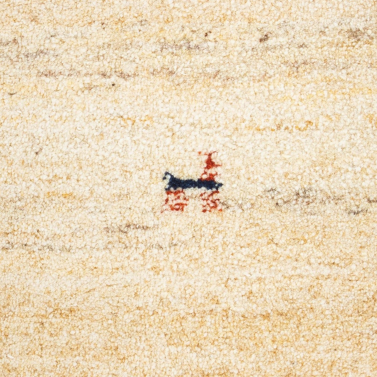 Gabbeh Teppich - Loribaft Perser 60 x 40 cm - beige