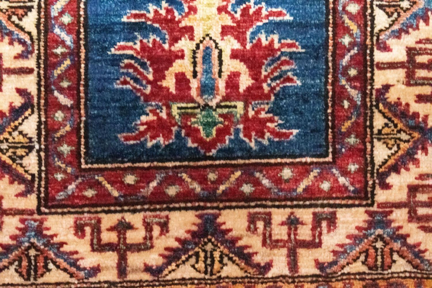 Ziegler Teppich - Kazak 97 x 61 cm - blau