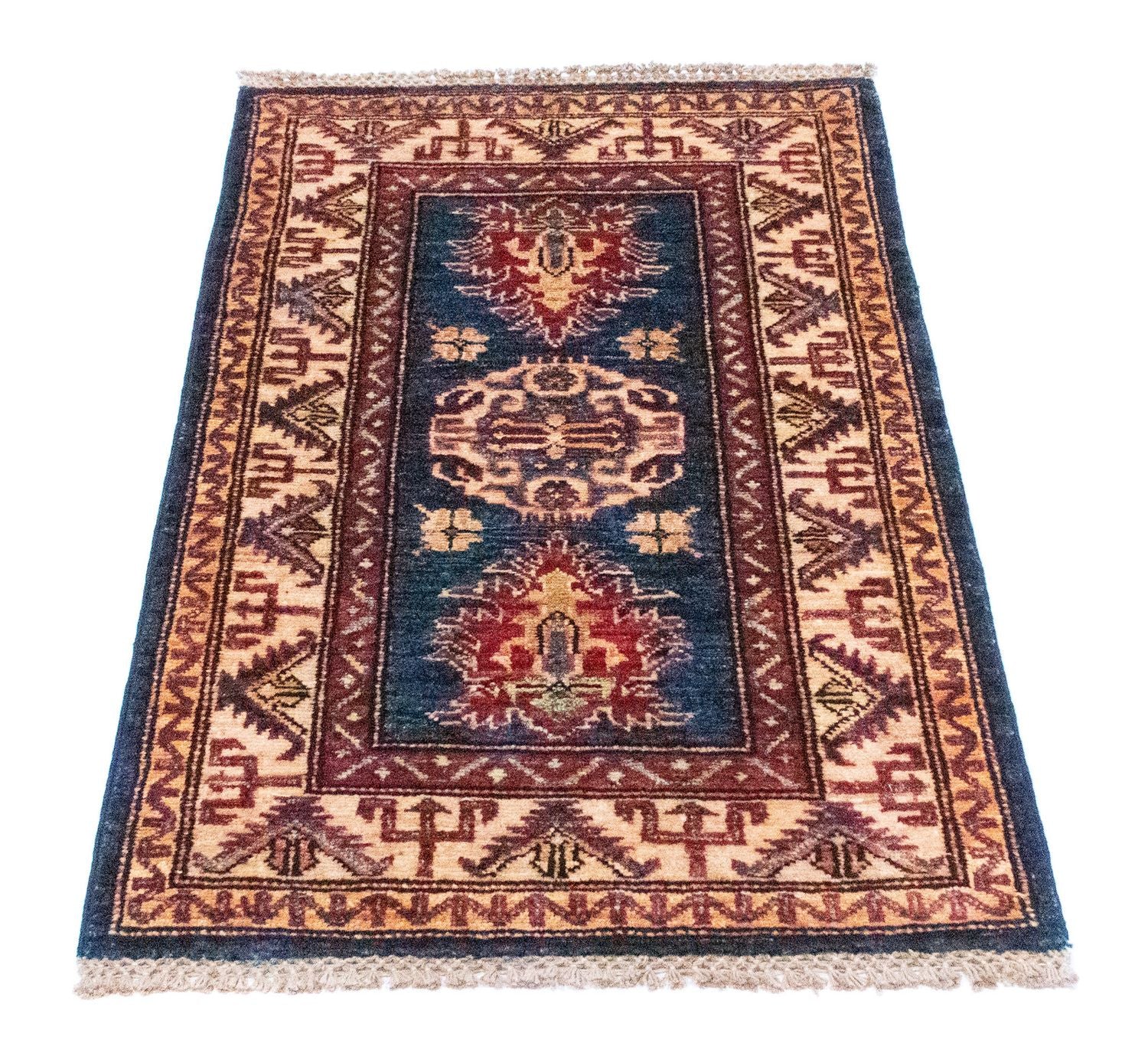 Ziegler Teppich - Kazak 97 x 61 cm - blau
