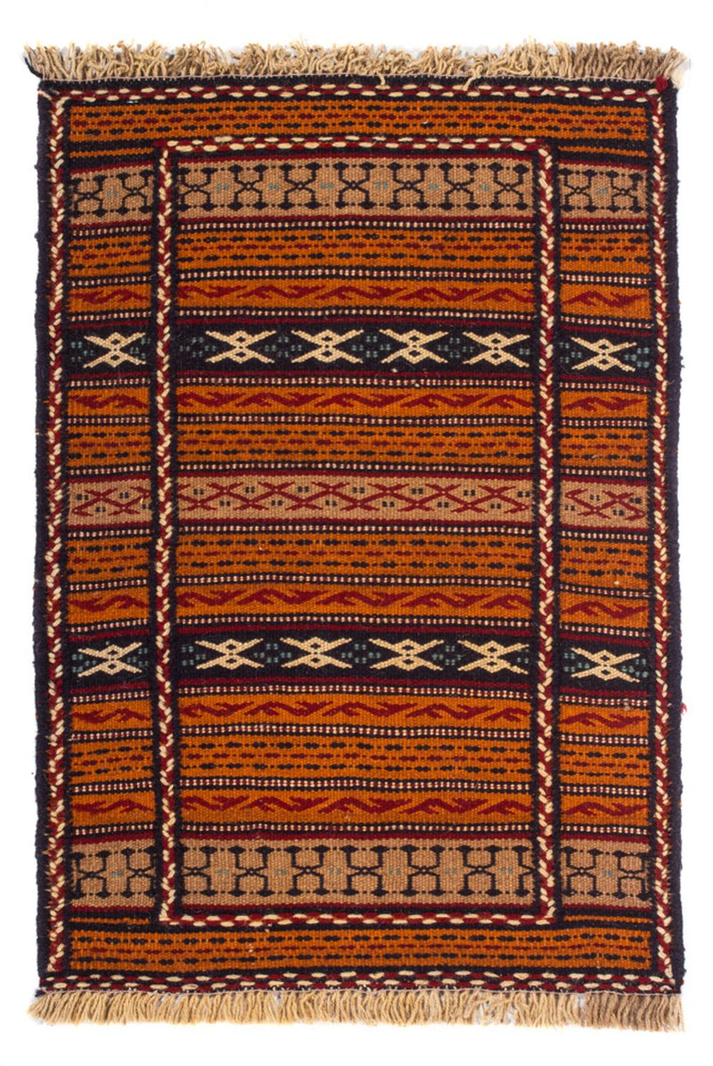 Kelim Teppich - Oriental - 90 x 60 cm - mehrfarbig
