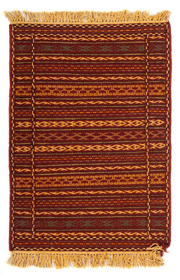 Kelim Teppich - Oriental - 90 x 60 cm - mehrfarbig
