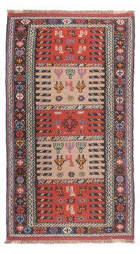 Tapis de couloir Tapis Kelim - Oriental - 200 x 100 cm - multicolore
