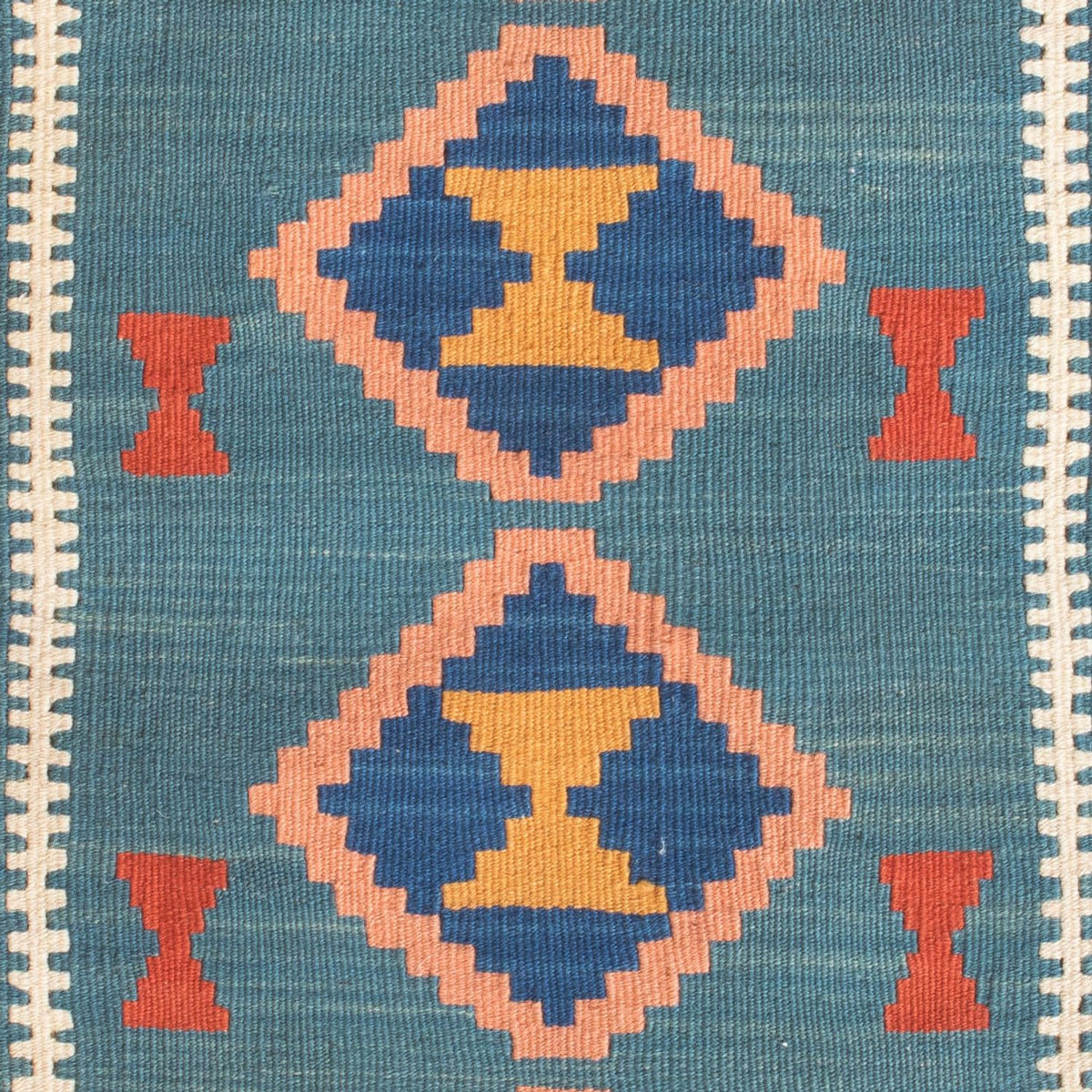 Kelim Teppich - Oriental - 96 x 63 cm - mehrfarbig