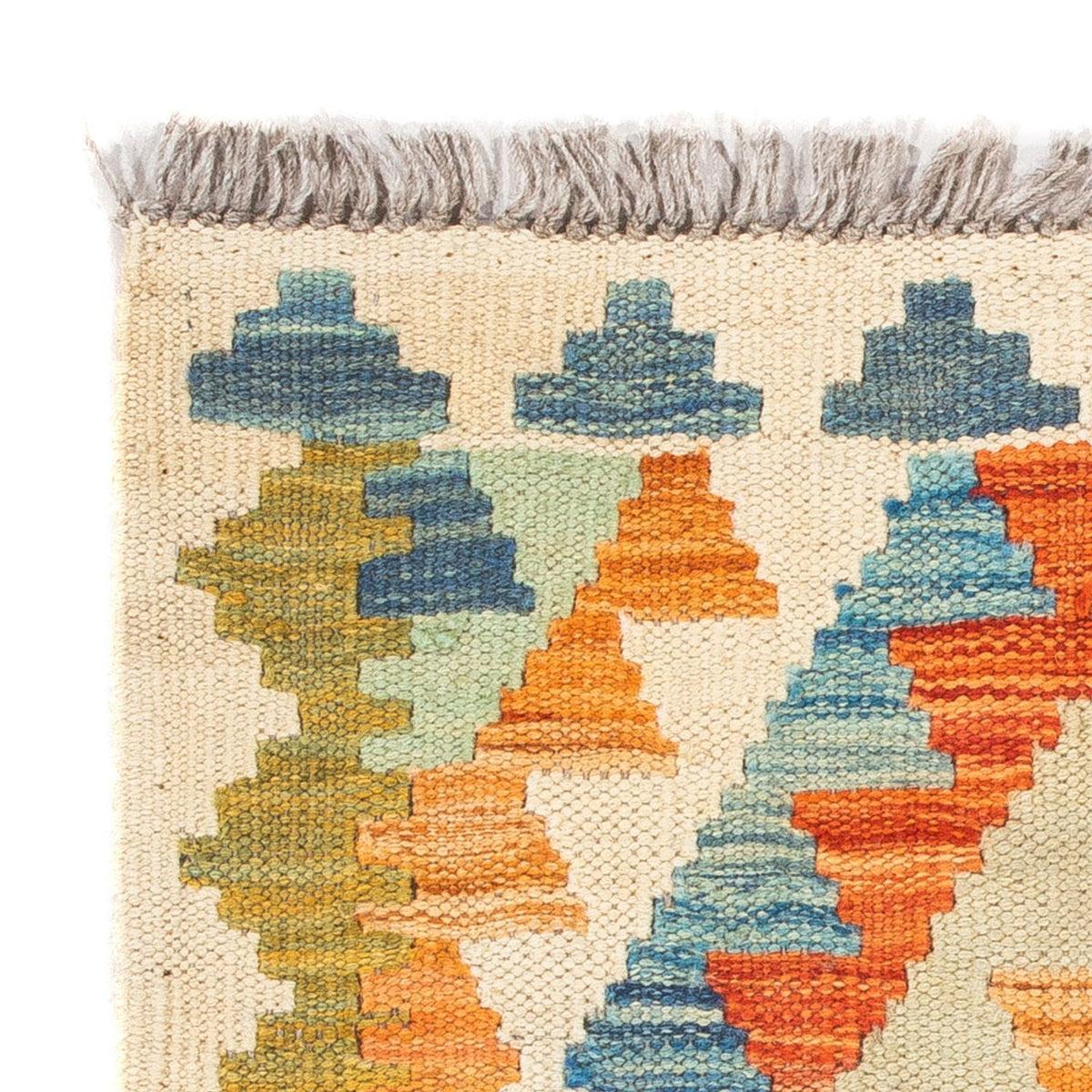 Kelim Teppich - Splash quadratisch  - 52 x 50 cm - mehrfarbig