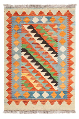 Kelim Teppich - Splash - 89 x 63 cm - mehrfarbig