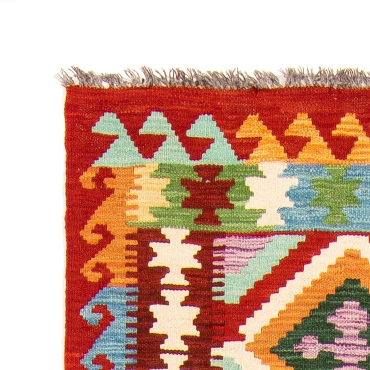 Läufer Kelim - Splash - 292 x 80 cm - mehrfarbig