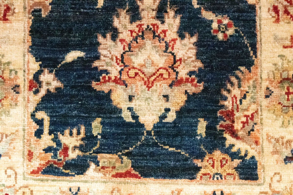 Ziegler Teppich 102 x 60 cm - blau