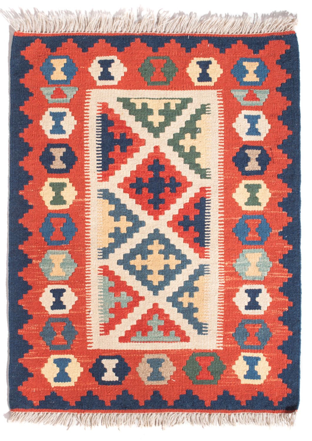 Kelim Teppich - Oriental - 94 x 70 cm - mehrfarbig