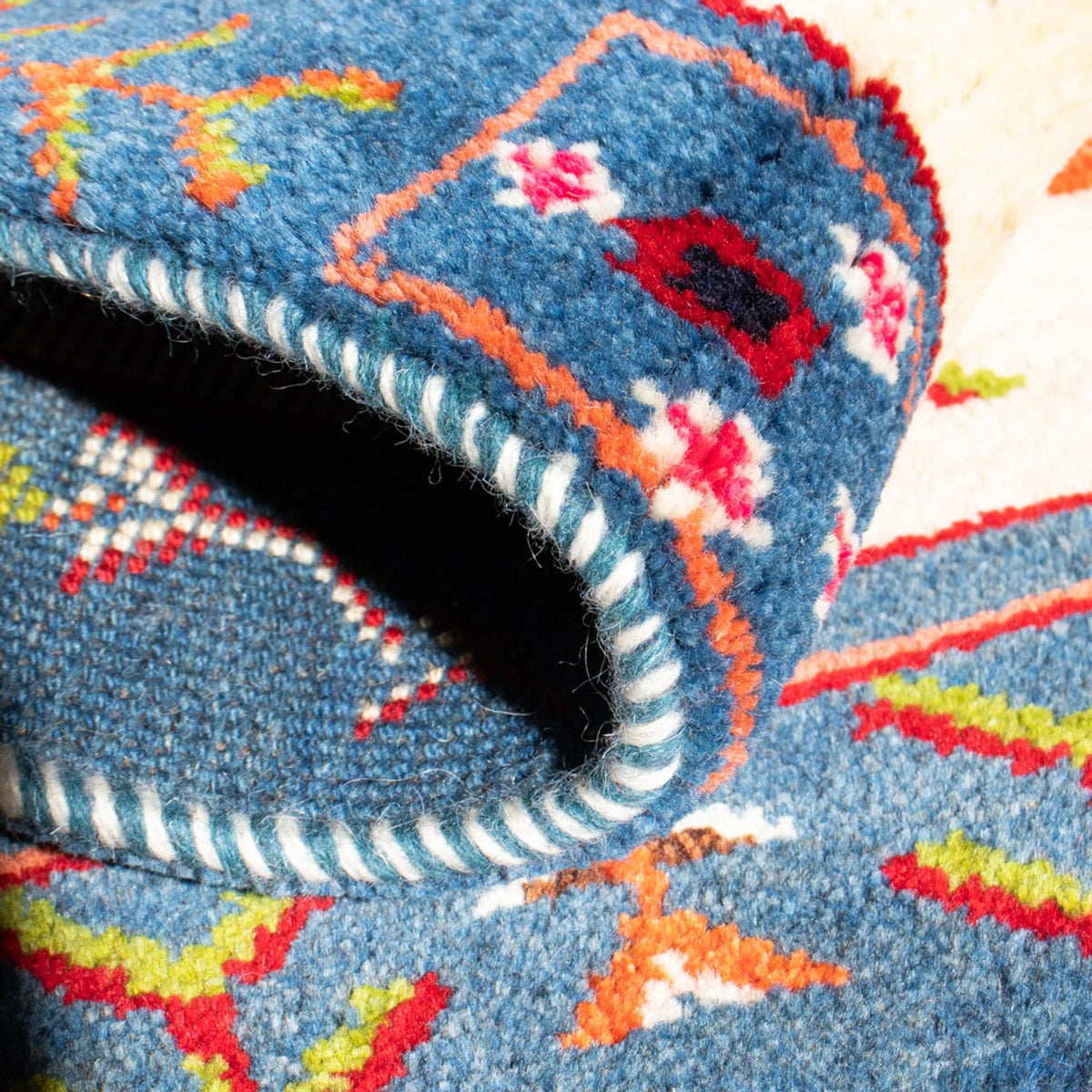 Gabbeh Teppich - Perser - 92 x 63 cm - mehrfarbig