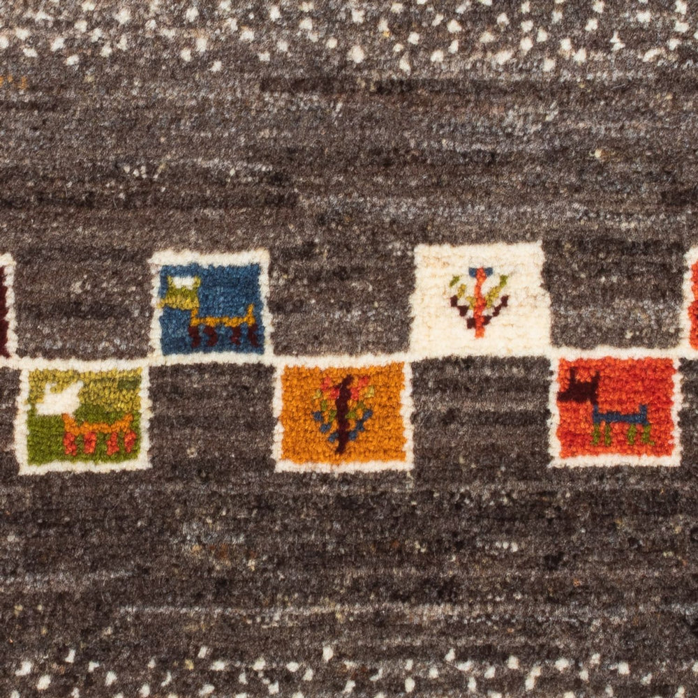 Gabbeh Teppich - Perser - 92 x 63 cm - mehrfarbig