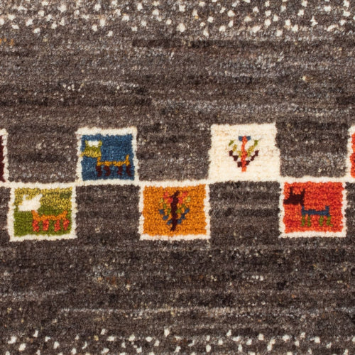 Gabbeh Teppich - Perser - 92 x 63 cm - mehrfarbig