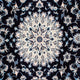 Perserteppich - Nain - 239 x 166 cm - dunkelblau