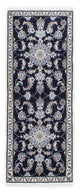 Läufer Perser - Nain - 196 x 76 cm - dunkelblau