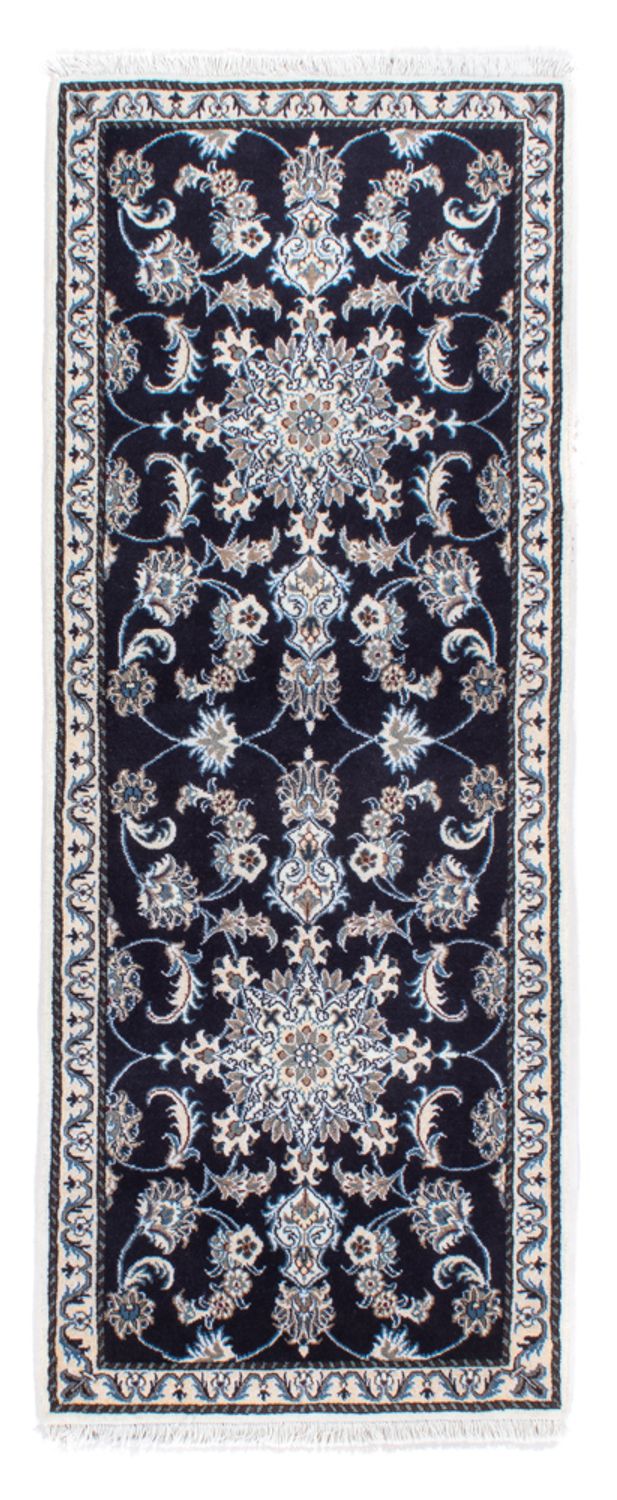 Läufer Perser - Nain - 196 x 76 cm - dunkelblau