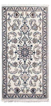 Tapis persan - Nain - 140 x 70 cm - crème