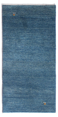 Tapis Gabbeh - Persan - 140 x 69 cm - bleu de mer