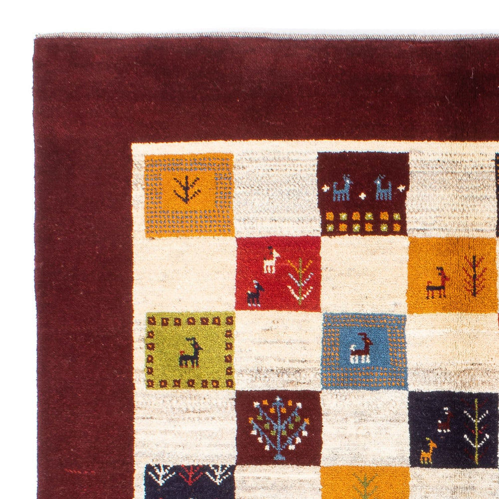 Gabbeh Teppich - Perser - 197 x 155 cm - mehrfarbig