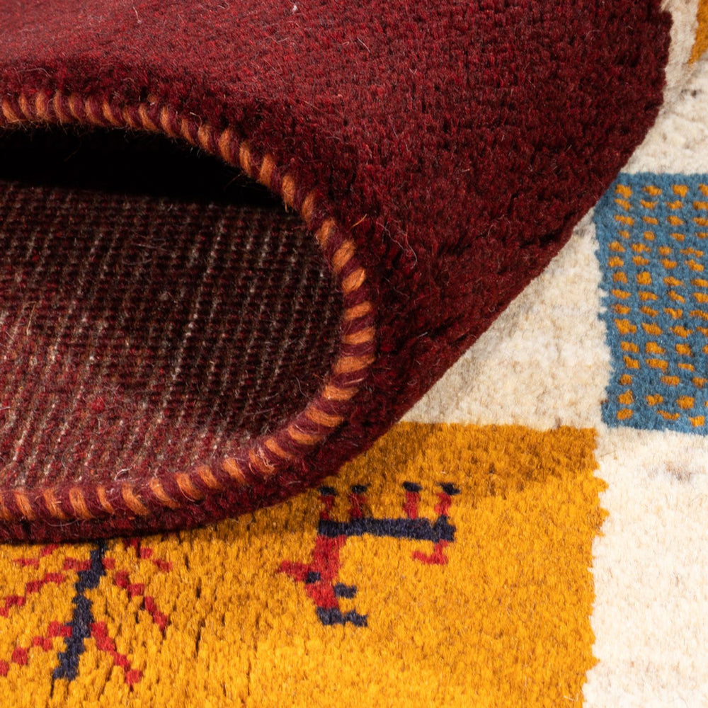 Gabbeh Teppich - Perser - 197 x 155 cm - mehrfarbig