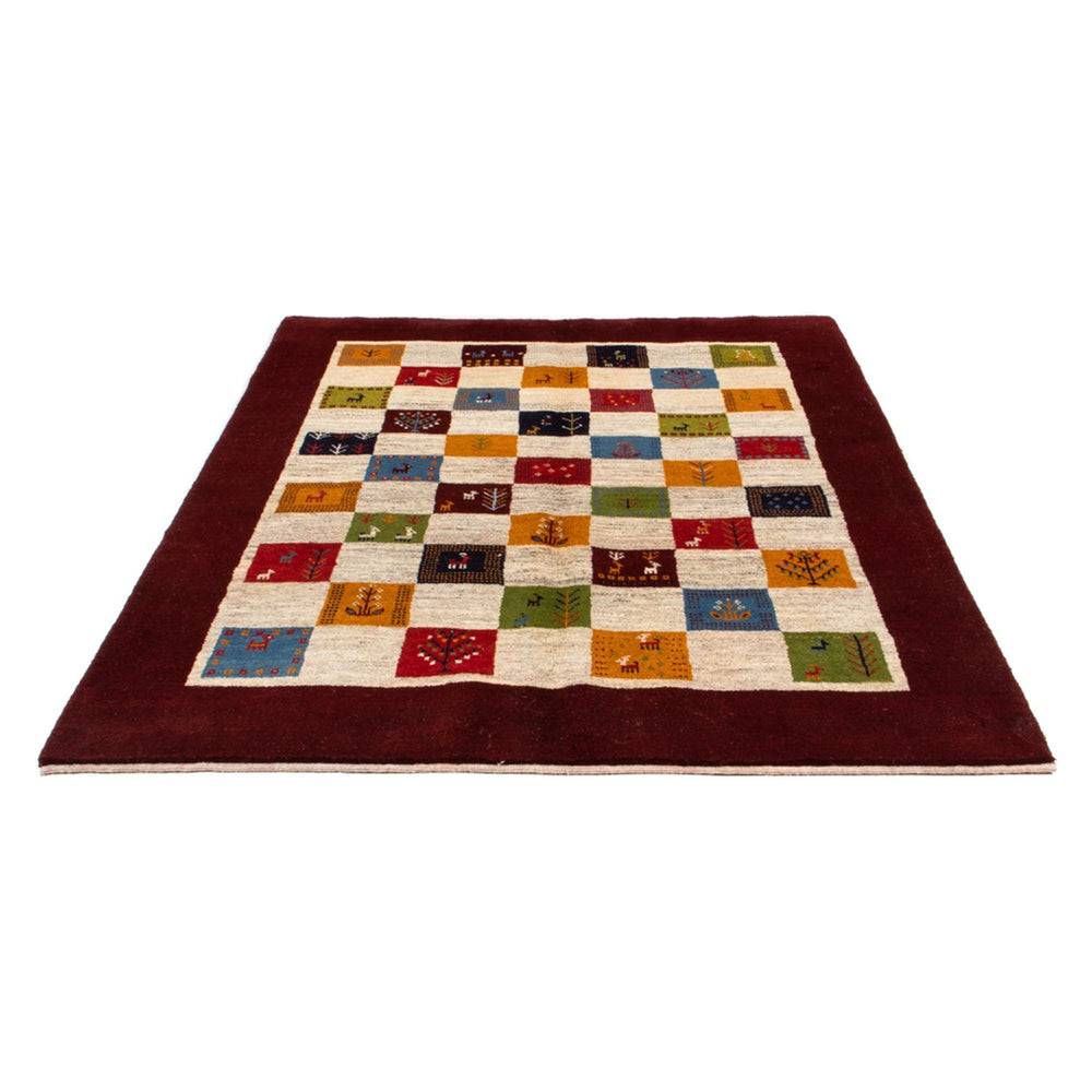 Gabbeh Teppich - Perser - 197 x 155 cm - mehrfarbig