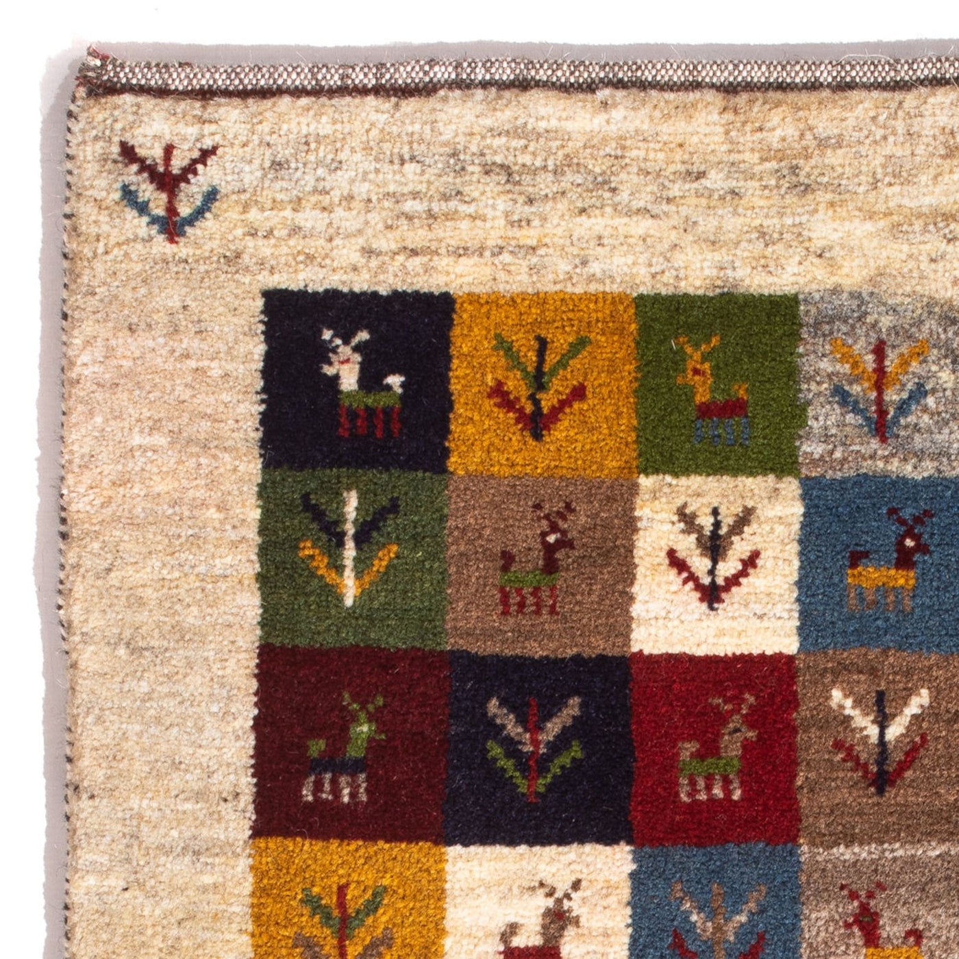 Tapis Gabbeh persan Tapis 90x62cm - Perserteppich Wollteppich