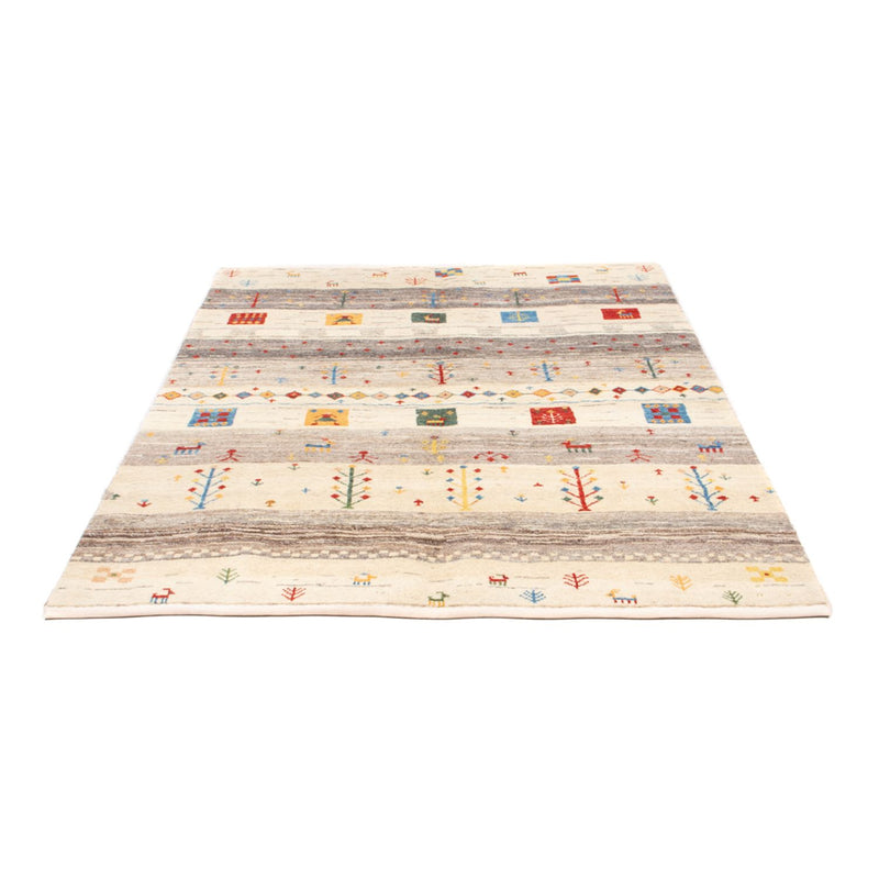 Gabbeh Teppich - Perser - 187 x 148 cm - natur