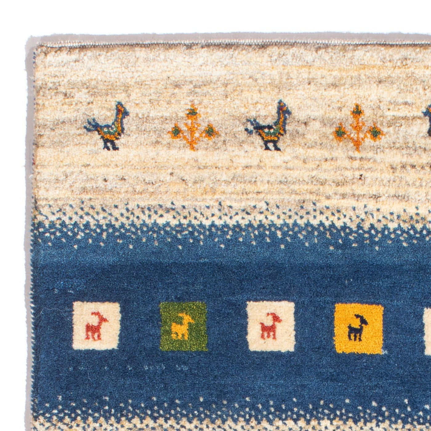 Gabbeh Persisch Teppich 123x85cm - Perserteppich Wollteppich