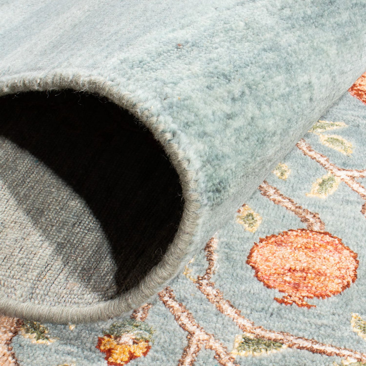 Designer Teppich - 253 x 184 cm - türkis