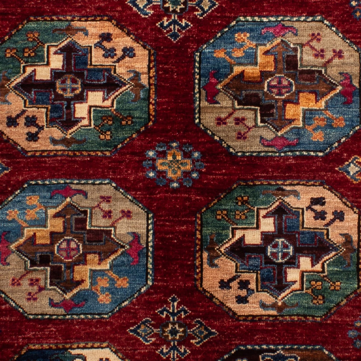 Ziegler Teppich - Ariana - 142 x 100 cm - dunkelrot