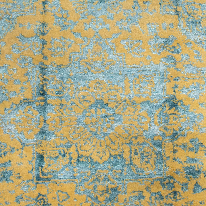 Designer Teppich - 305 x 251 cm - türkis