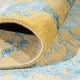 Designer Teppich - 305 x 251 cm - türkis
