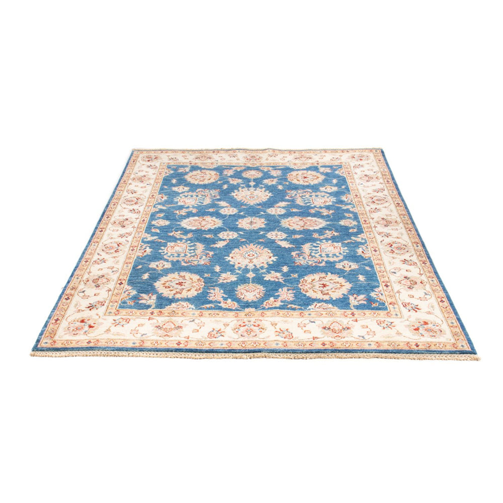 Ziegler Teppich - 201 x 152 cm - blau