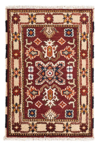 Tapis oriental - 94 x 64 cm - rouge