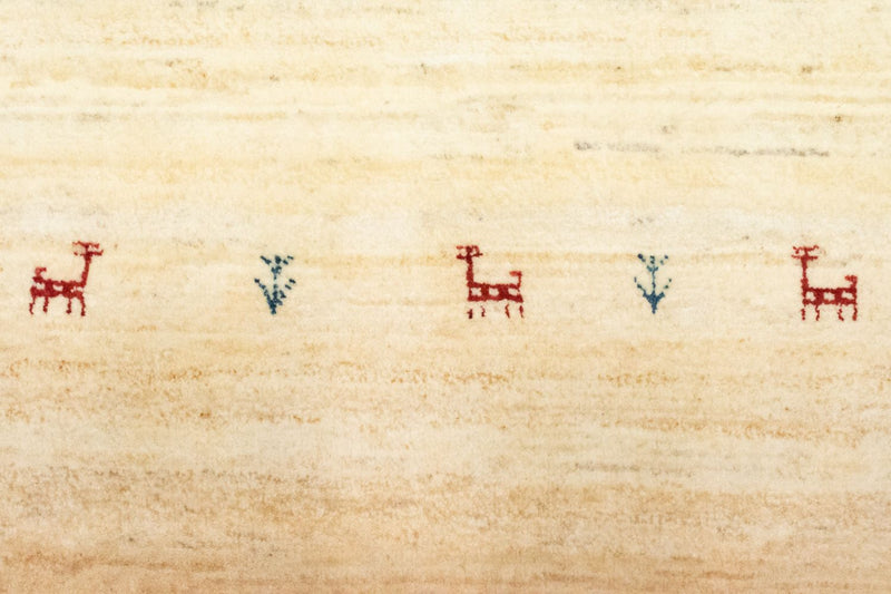 Gabbeh Teppich - Perser 215 x 75 cm - beige