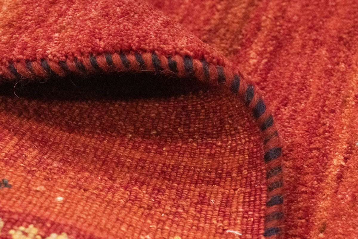 Gabbeh Teppich - Perser 215 x 75 cm - rot