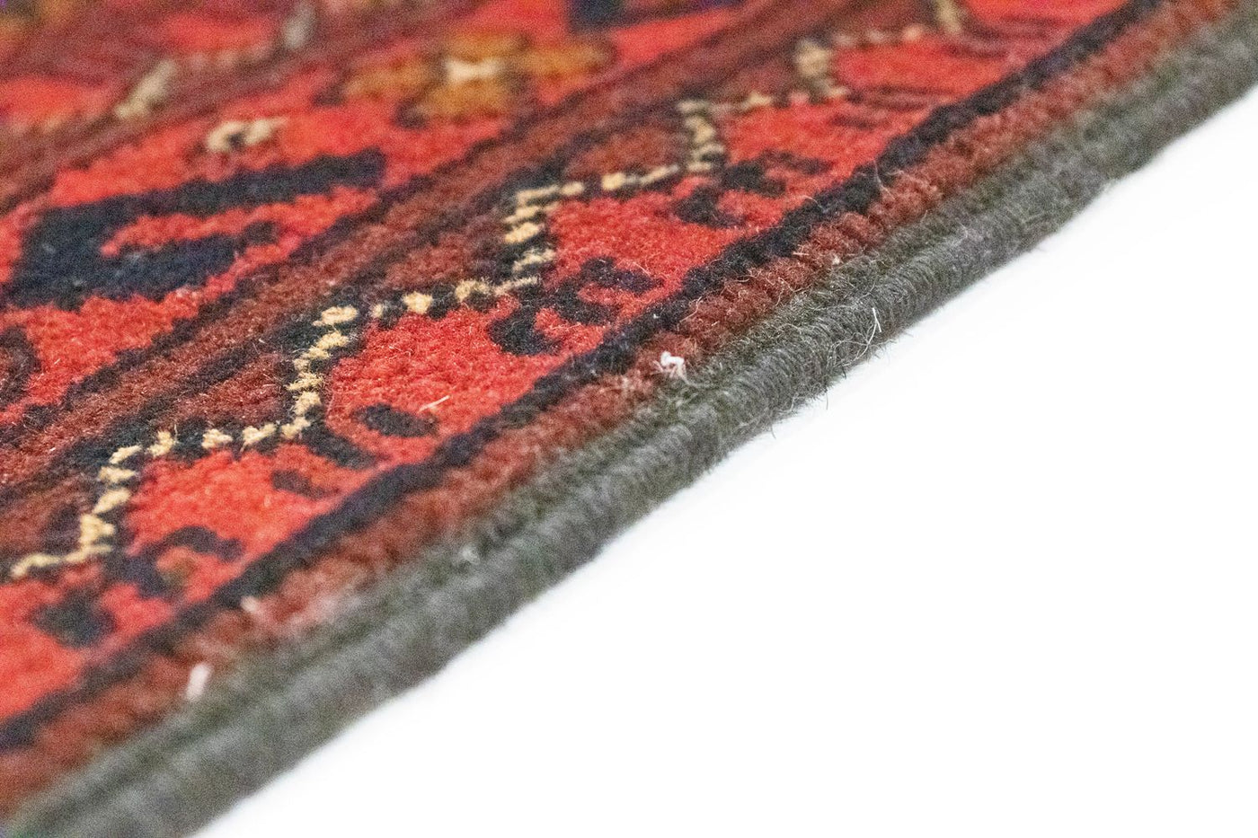 Afghan Teppich - Kunduz 298 x 79 cm - rot