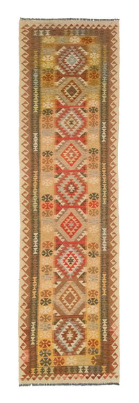 Tapis de couloir Tapis Kelim - Oriental - 390 x 85 cm - marron