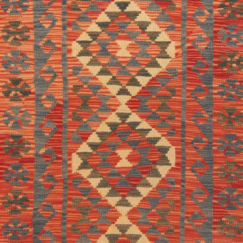 Läufer Kelim - Splash - 206 x 98 cm - mehrfarbig