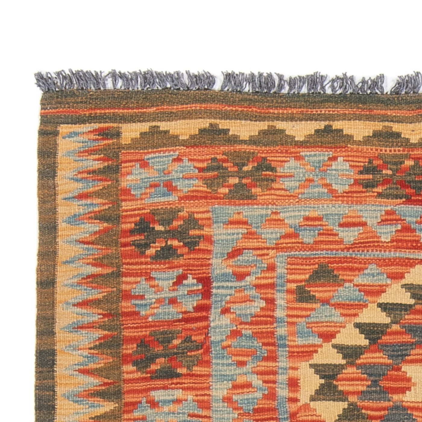 Kelim Maimene Teppich 206x98cm - Wollteppich