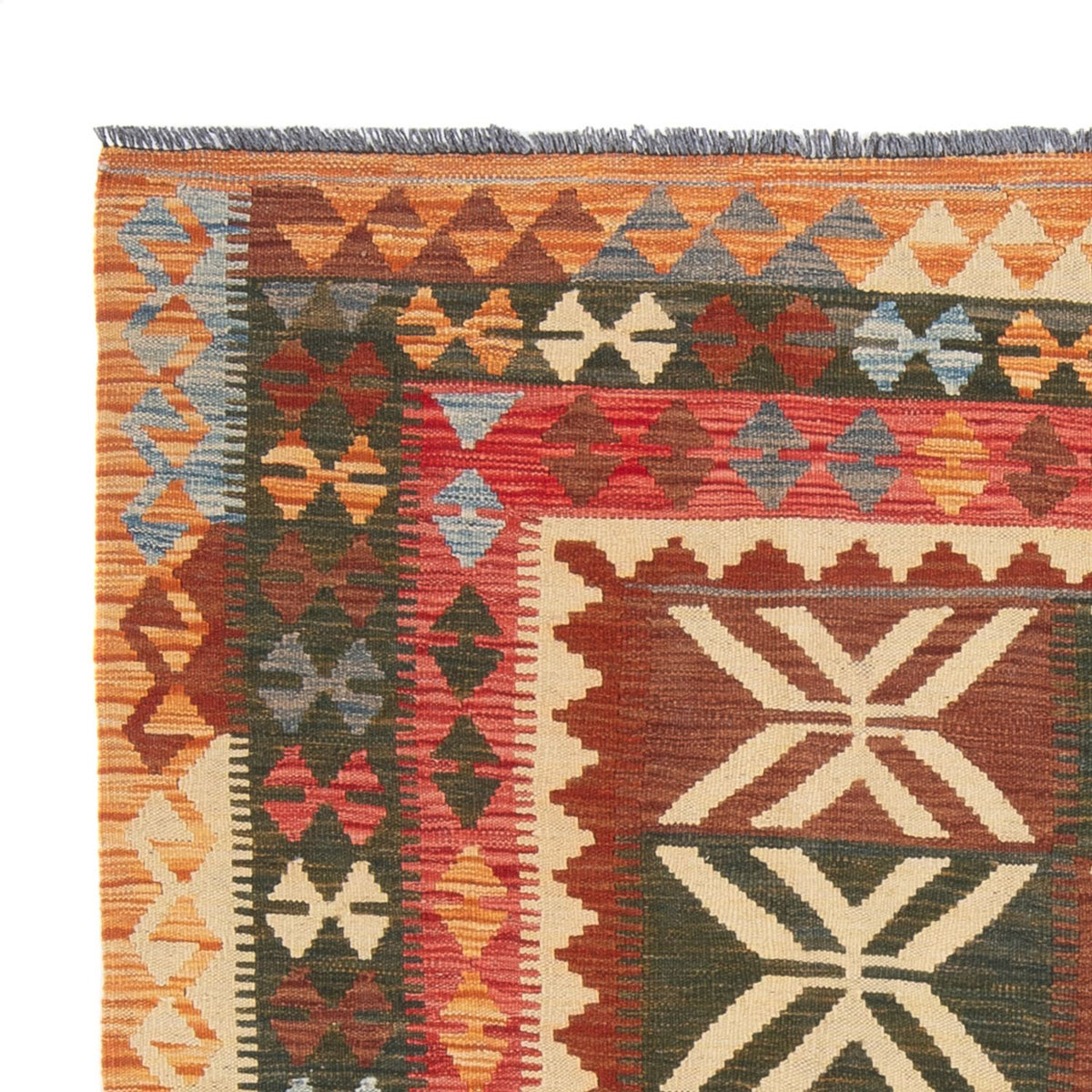 Kelim Teppich - Splash - 204 x 158 cm - mehrfarbig