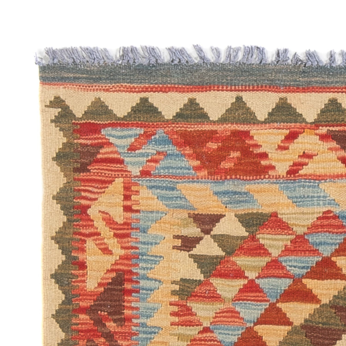 Kelim Teppich - Splash - 114 x 87 cm - mehrfarbig